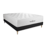 Conjunto de Estrado Preto + Colchão ROYAL PALACE BEDDING Buckingham (140x210 cm - Espuma Viscoelástica- Altura: 30 cm)
