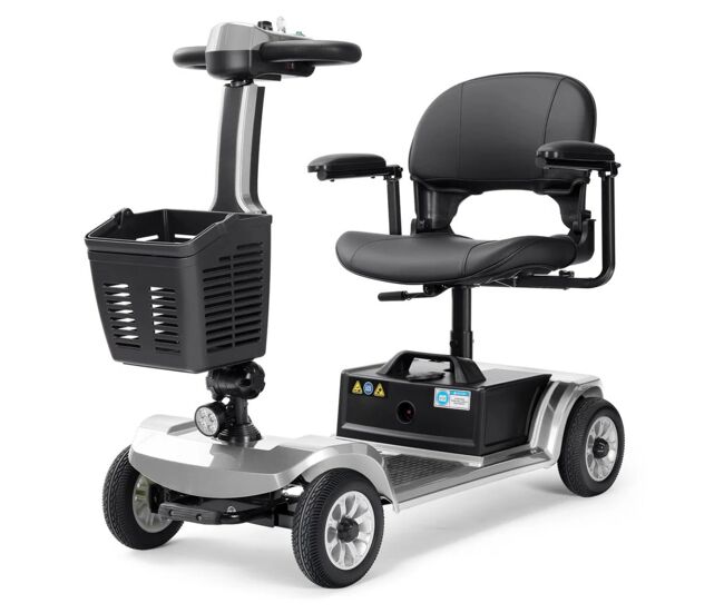 Scooter movilidad seedream s-02 - motor 250w batería 24v12ah 8 pulgadas freno magnético - plateado