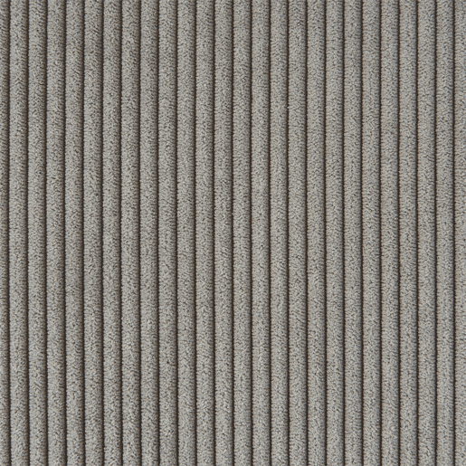 Sofá de canto esquerdo em veludo canelado, 3 lugares, Chill veludo canelado, Cinza Claro, 231x153x83 cm