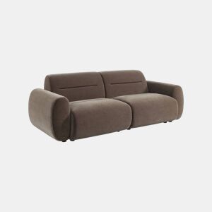 Sofá em tecido, 3 lugares Taupe - 230x99x80 cm