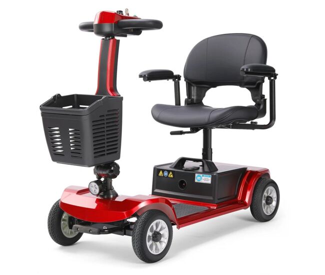 Scooter movilidad seedream s-02 - motor 250w batería 24v12ah 8 pulgadas freno magnético - rojo