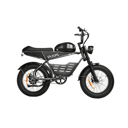 Pixar SUPER V 48V 30AH 20x4 Bicicleta Elétrica Cinza Freio a Disco