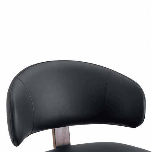 Cadeira giratória de jantar - 360° com estrutura metálica, estofamento confortável e design moderno para escritório e sala de estar - Preto Cadeira giratória de jantar - 360° com estrutura metálica, estofamento confortável e design moderno para escritório e sala de estar - Preto