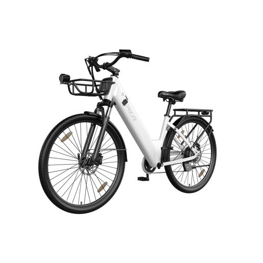 Pixar C1 PRO E-bike - Motor 250W Bateria 36V18AH 28x1.95 Travões Hidráulicos - Branco Pixar C1 PRO E-bike - Motor 250W Bateria 36V18AH 28x1.95 Travões Hidráulicos - Branco