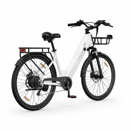 Pixar C1 PRO E-bike - Motor 250W Bateria 36V18AH 28x1.95 Travões Hidráulicos - Branco Pixar C1 PRO E-bike - Motor 250W Bateria 36V18AH 28x1.95 Travões Hidráulicos - Branco