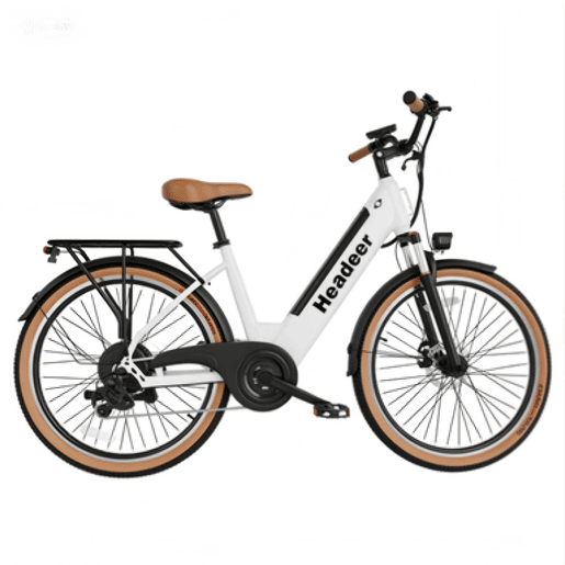 Bicicleta Elétrica HEADEER BD26195 - Bateria 48V11.5AH 26 Travão A Disco - Branco Bicicleta Elétrica HEADEER BD26195 - Bateria 48V11.5AH 26 Travão A Disco - Branco
