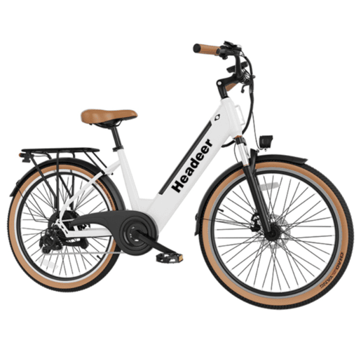 Bicicleta Elétrica HEADEER BD26195 - Bateria 48V11.5AH 26 Travão A Disco - Branco Bicicleta Elétrica HEADEER BD26195 - Bateria 48V11.5AH 26 Travão A Disco - Branco