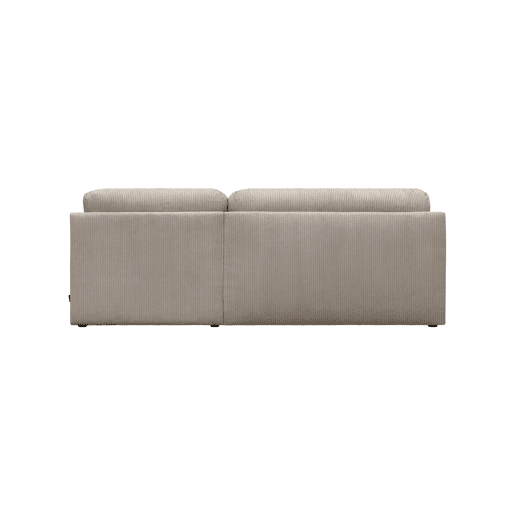 Sofá-cama de canto direito em veludo canelado com baú, 3 lugares, Nelson, Taupe, 218x140x81 cm Sofá-cama de canto direito em veludo canelado com baú, 3 lugares, Nelson, Taupe, 218x140x81 cm