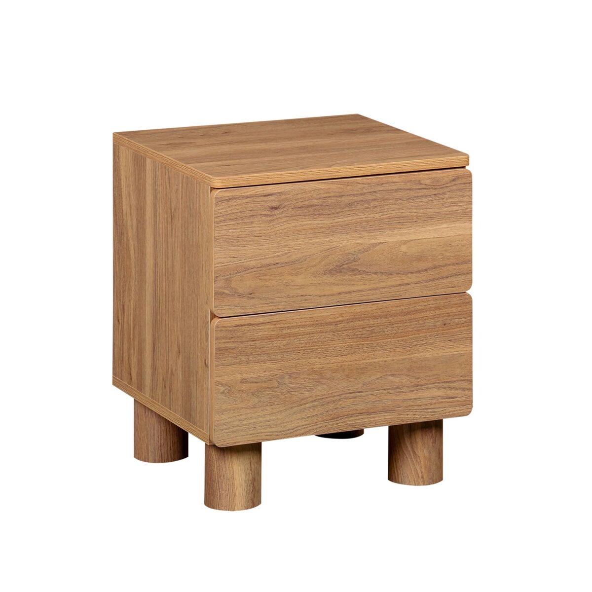 Mesita de noche  de madera con 2 cajones 40