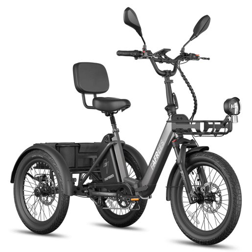 FAFREES F20 Mate II Bicicletas eléctricas - Motor 250W Bateria 48V21AH 20 Polegadas Pneus Travão a disco hidráulico - Preto-chumbo