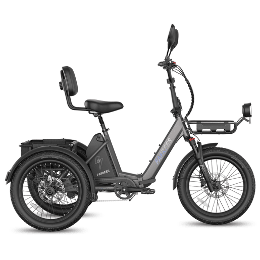 FAFREES F20 Mate II Bicicletas eléctricas - Motor 250W Bateria 48V21AH 20 Polegadas Pneus Travão a disco hidráulico - Preto-chumbo