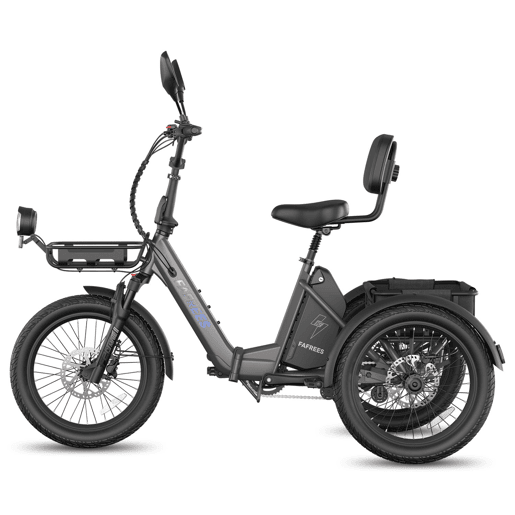 FAFREES F20 Mate II Bicicletas eléctricas - Motor 250W Bateria 48V21AH 20 Polegadas Pneus Travão a disco hidráulico - Preto-chumbo