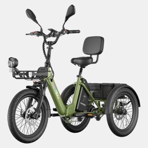Bicicletas eléctricas FAFREES F20 Mate II - Motor 250W Bateria 48V25AH 20 Polegadas Pneus Travão a disco hidráulico - Verde-militar