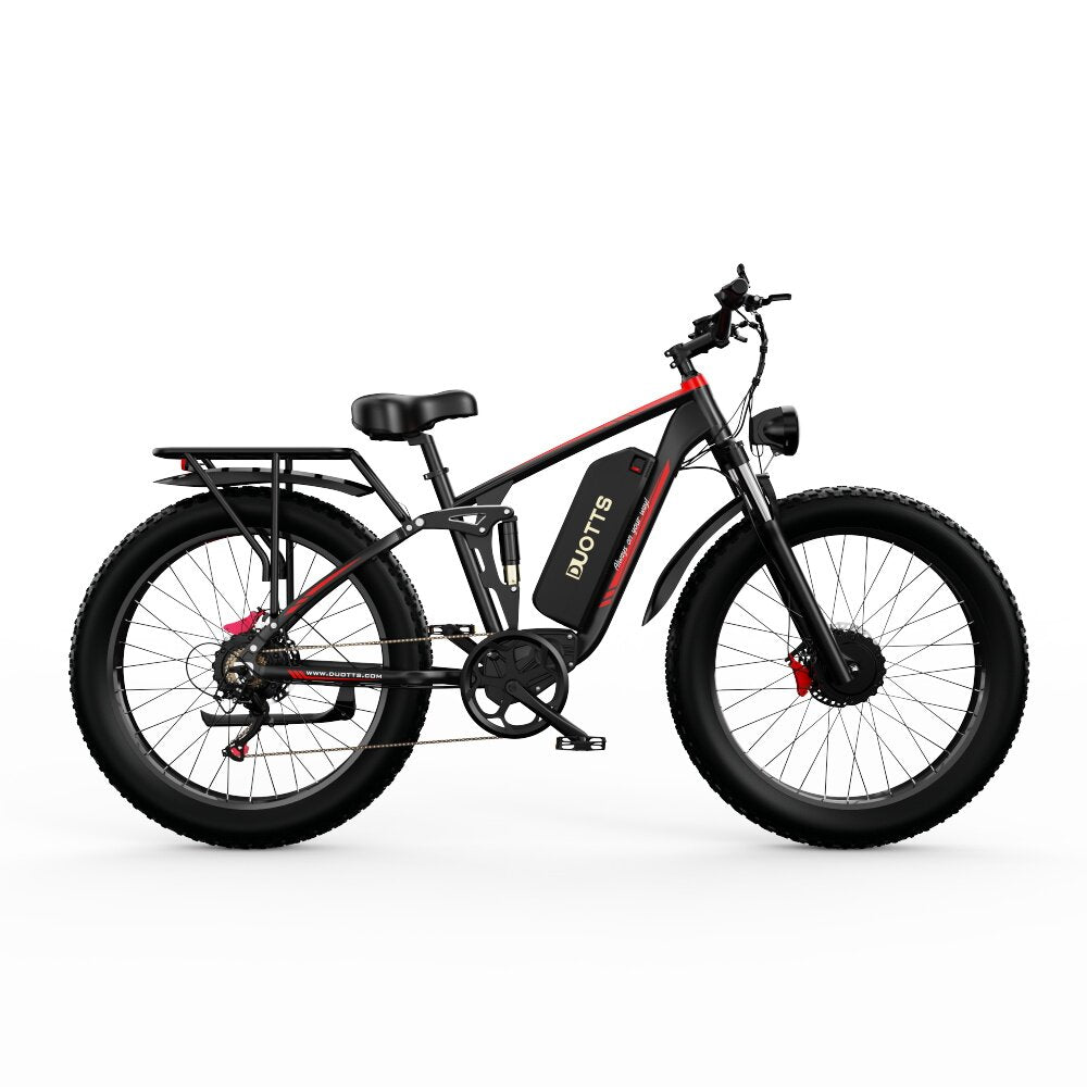 Bicicleta eléctrica duotts s26 - batería 960wh autonomía 60km - negro