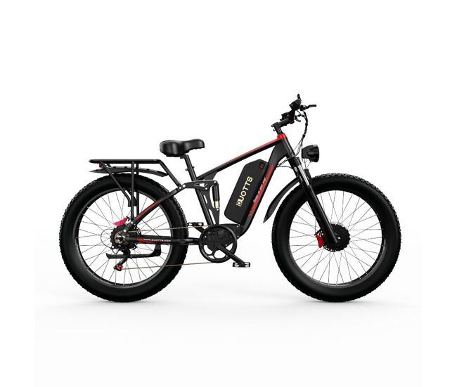 Bicicleta eléctrica duotts s26 - batería 960wh autonomía 60km - negro