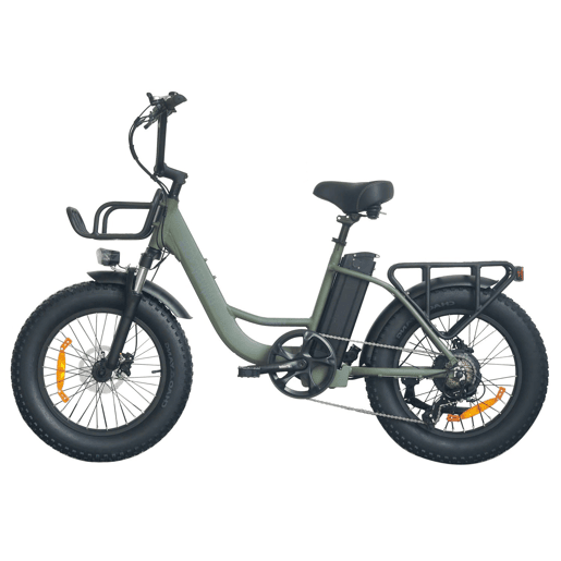 UNIVERCYCLE B5 Bicicletas eléctricas - Motor 250W Bateria 48V13Ah 20 Polegadas Pneus Travão a disco hidráulico - Verde