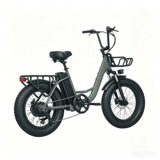 UNIVERCYCLE B5 Bicicletas eléctricas - Motor 250W Bateria 48V13Ah 20 Polegadas Pneus Travão a disco hidráulico - Verde