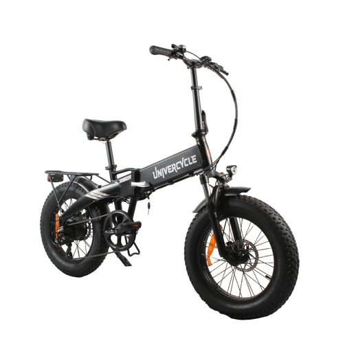 UNIVERCYCLE B1 Bicicletas eléctricas Bateria 48V13Ah 20 Polegadas Pneus Travão a disco hidráulico - Preto