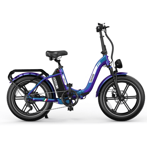 OVIVO C2 PRO E-bike - Motor 250W Bateria 48V18AH 20Polegadas Travões Hidráulicos - Camaleão