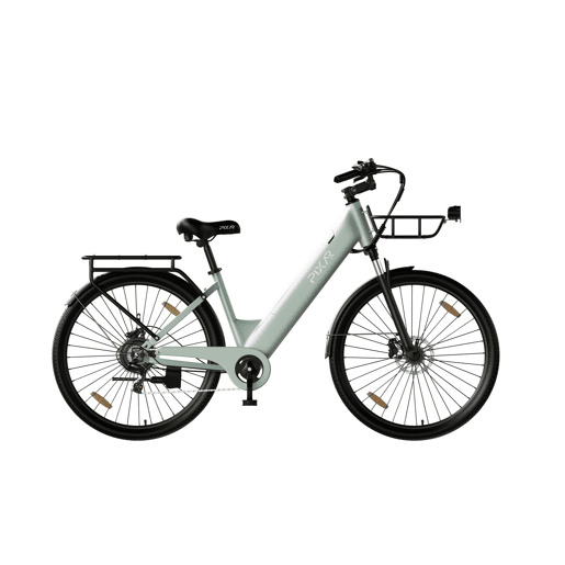 Pixar C1 PRO E-bike - Motor 250W Bateria 36V18AH 28x1.95 Travões Hidráulicos - Verde