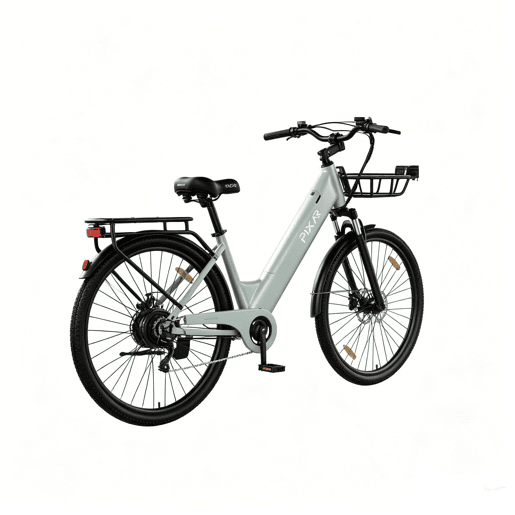 Pixar C1 PRO E-bike - Motor 250W Bateria 36V18AH 28x1.95 Travões Hidráulicos - Verde