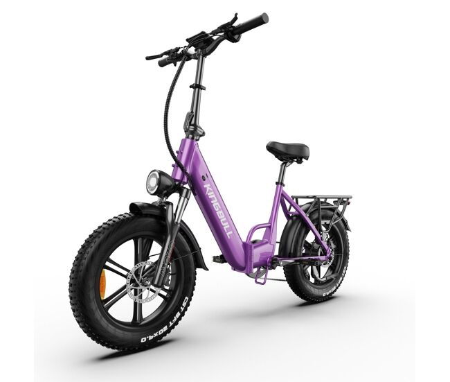Maxturn literider 2.0 bicicletas eléctricas - batería 48v13.5ah 20 pulgada neumáticos freno de disco hidráulico - morado