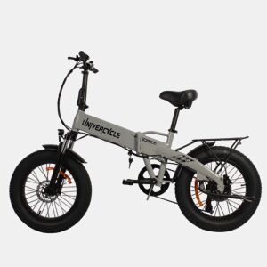 UNIVERCYCLE B1 Bicicletas eléctricas Bateria 48V13Ah 20 Polegadas Pneus Travão a disco hidráulico - Cinza