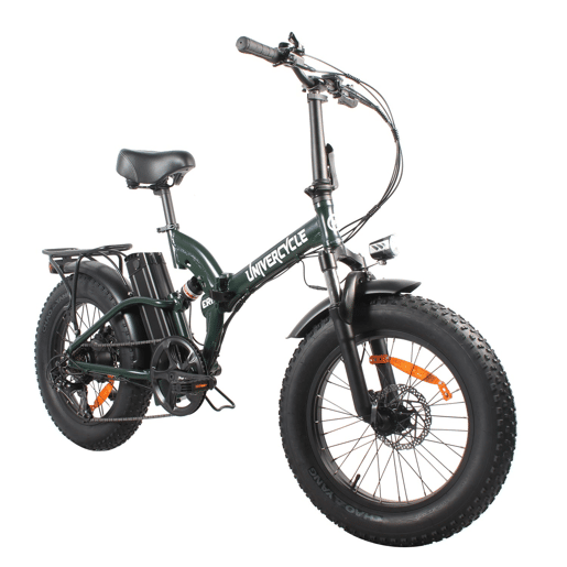 UNIVERCYCLE B4 Bicicletas eléctricas Bateria 48V13Ah 20 Polegadas Pneus Travão a disco hidráulico - Verde UNIVERCYCLE B4 Bicicletas eléctricas Bateria 48V13Ah 20 Polegadas Pneus Travão a disco hidráulico - Verde