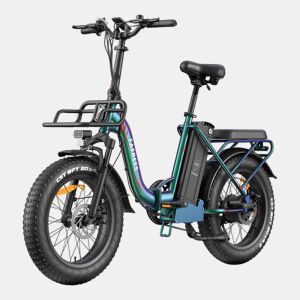 Electric Bike FAFREES F20 Max - Bateria 48V30AH Pneu 20 Freio a disco mecânico - Aurora Verde