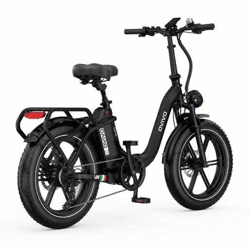 OVIVO C2 PRO E-bike - Motor 250W Bateria 48V18AH 20Polegadas Travões Hidráulicos - Preto