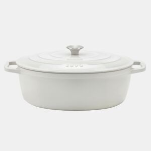 La Fonderie 1890, IENA36, Caçarola em ferro fundido, 36 cm, 7,7L, bege, compatível com todas as fontes de calor, indução, gás, grelhador e forno.