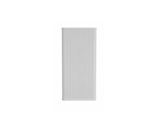 Armario de baño suspendido - diseño ranurado para espacios pequeños, almacenamiento de pared - blanco