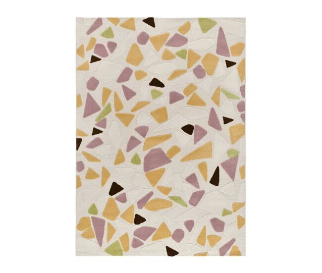 Alfombra geométrica multicolor FLASHY, 120x170 cm - ATTICGO