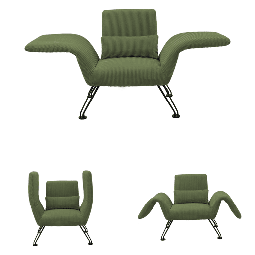 Poltrona moderna para sala de estar, cinza, tecido às riscas, pés em metal, poltrona de descanso confortável com almofada, adequada para sala de estar, quarto e varanda, verde. Poltrona moderna para sala de estar, cinza, tecido às riscas, pés em metal, poltrona de descanso confortável com almofada, adequada para sala de estar, quarto e varanda, verde.