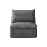 Sofá relax 80 x 90 cm - reclinável de 1 lugar, confortável e compacto - cinzento escuro