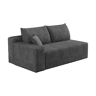 Sofá modular 151 x 90 cm - 2 lugares, modelo com chaise longue à esquerda, estofo confortável - cinzento escuro