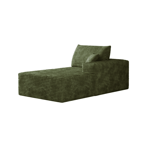 Sofá relax 175 x 95 x 83 cm - Modular com função de cama e assento profundo - Verde Sofá relax 175 x 95 x 83 cm - Modular com função de cama e assento profundo - Verde