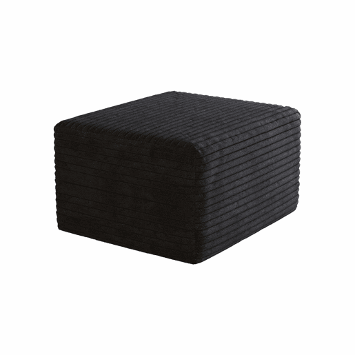 Apoio para os pés de 65 cm - estofado moderno e confortável - Preto Apoio para os pés de 65 cm - estofado moderno e confortável - Preto