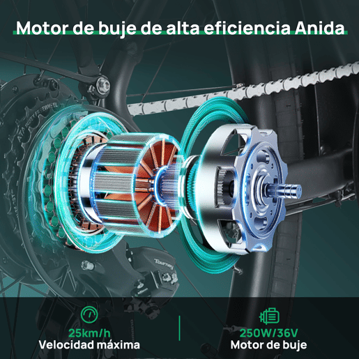 Oryxearth Bicicleta elétrica de 250 W, motor de 25 kmh, Pedelec Citybike E-Bike, bicicleta elétrica de 7 velocidades com sensor de binário para adultos, bicicleta elétrica de trekking, autonomia de 80 u2013 100 km