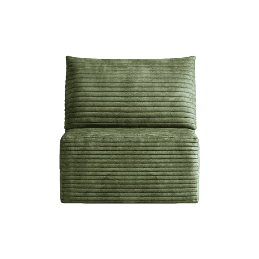 Sofá relax individual 95 x 70 cm - modular em tecido tipo veludo suave - Verde Sofá relax individual 95 x 70 cm - modular em tecido tipo veludo suave - Verde