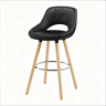 Banco alto 43x40 cm - encosto ergonómico multifuncional para cozinha, bar e loja - preto