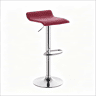 Banco alto giratório - Assento almofadado elegante para cozinha, balcão e sala de jantar - Vermelho vinho