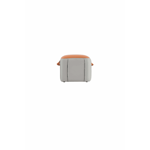 Banco otomano 31,5 x 24 x 29 cm - estofado com alça em couro PU, multifuncional para a sala de estar e o quarto - cinzento Banco otomano 31,5 x 24 x 29 cm - estofado com alça em couro PU, multifuncional para a sala de estar e o quarto - cinzento