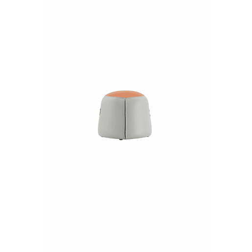 Banco de 34,5 cm - Pufe multifuncional com alça em couro PU, assento almofadado, apoio para os pés para a sala de estar e o quarto - Cinzento Banco de 34,5 cm - Pufe multifuncional com alça em couro PU, assento almofadado, apoio para os pés para a sala de estar e o quarto - Cinzento