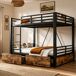 Cama litera 148x204 Cama litera 148x204 Negro