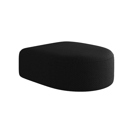 Pufe otomano 87x84x38 cm - Modular com estofo em chenille, assento almofadado versátil - Preto Pufe otomano 87x84x38 cm - Modular com estofo em chenille, assento almofadado versátil - Preto