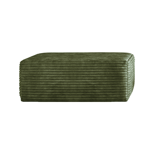 Apoio para os pés de sofá - Design modular estofado - Verde Apoio para os pés de sofá - Design modular estofado - Verde