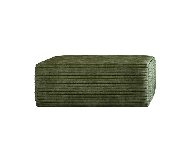 Reposapiés de sofá - diseño modular tapizado - verde