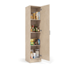 Armário multiusos 37 1 porta Microcemento Beige 37 x 180 x 37 cm