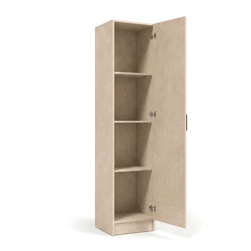 Armário de 1 porta, 37 x 180 cm, Multi Useful Microcemento Beige 37 x 180 x 37 cm Armário de 1 porta, 37 x 180 cm, Multi Useful Microcemento Beige 37 x 180 x 37 cm